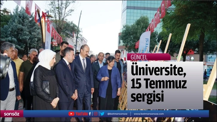 Üniversite, parkta 15 Temmuz’u sergiledi