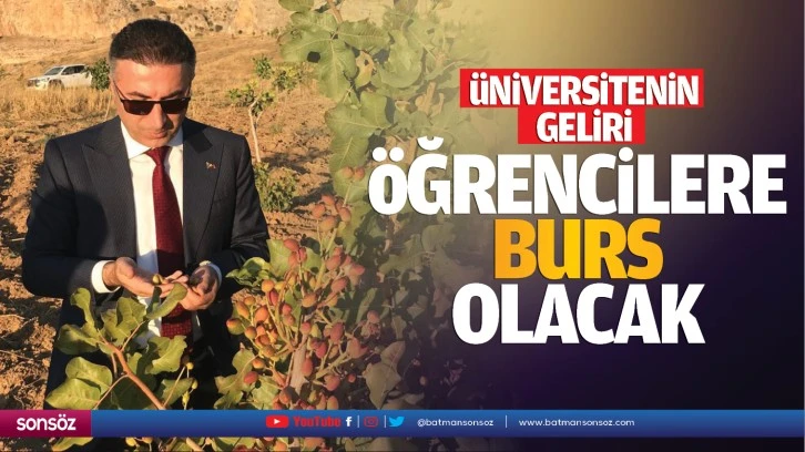 Üniversitenin geliri, öğrencilere burs olacak