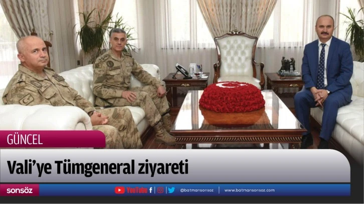 Vali’ye Tümgeneral ziyareti