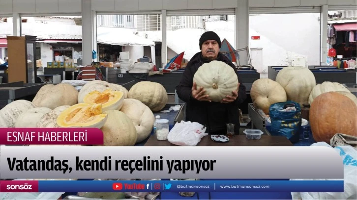 Vatandaş, kendi reçelini yapıyor