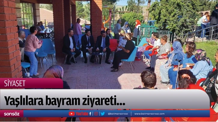 Yaşlılara bayram ziyareti…