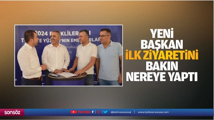 Yeni başkan ilk ziyaretini bakın nereye yaptı