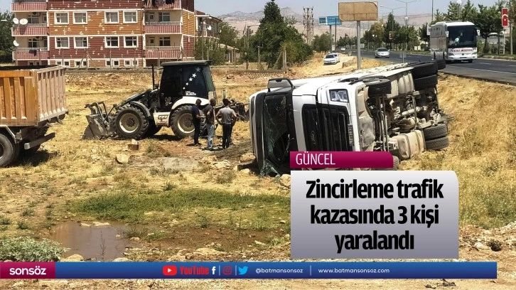 Zincirleme trafik kazasında 3 kişi yaralandı