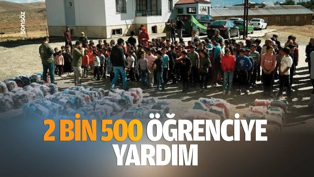 2 bin 500 öğrenciye yardım