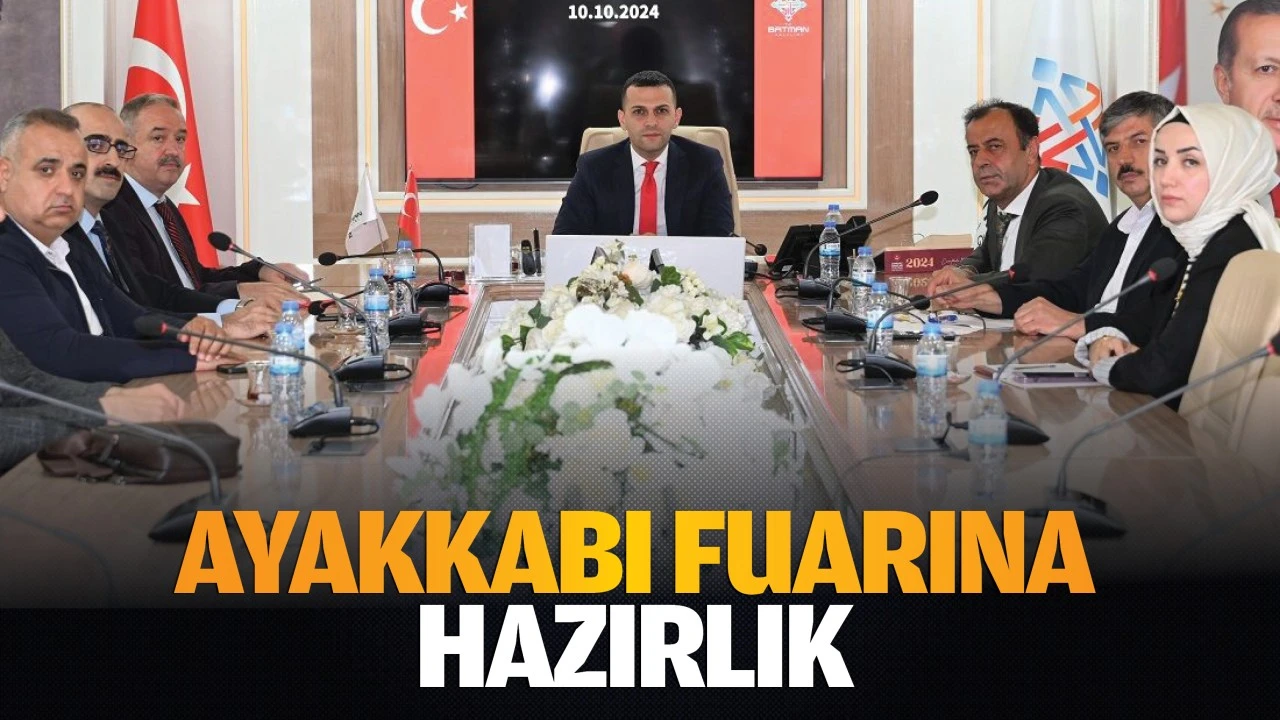 Ayakkabı fuarına hazırlık…