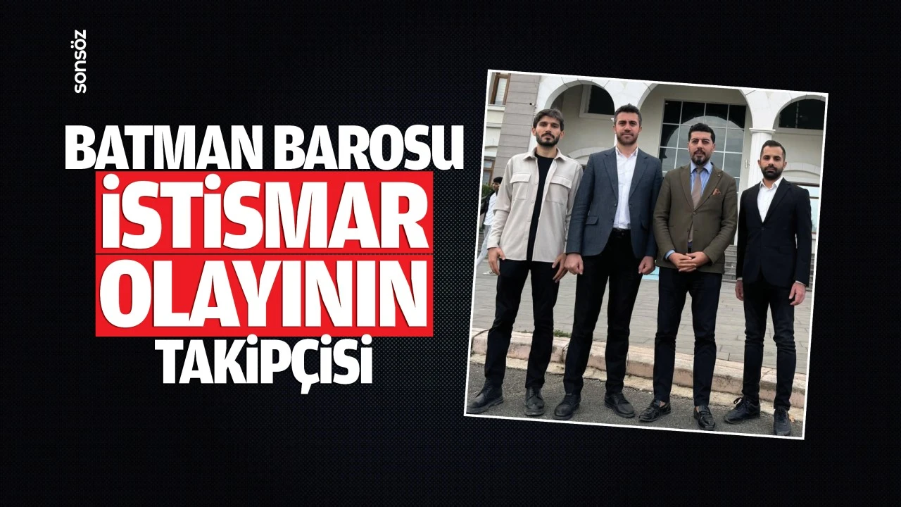 Batman Barosu, istismar olayının takipçisi…