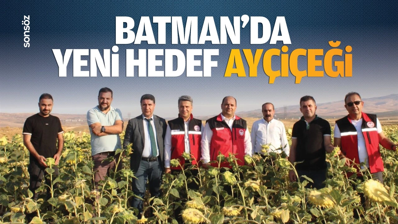 Batman’da yeni hedef, ayçiçeği…