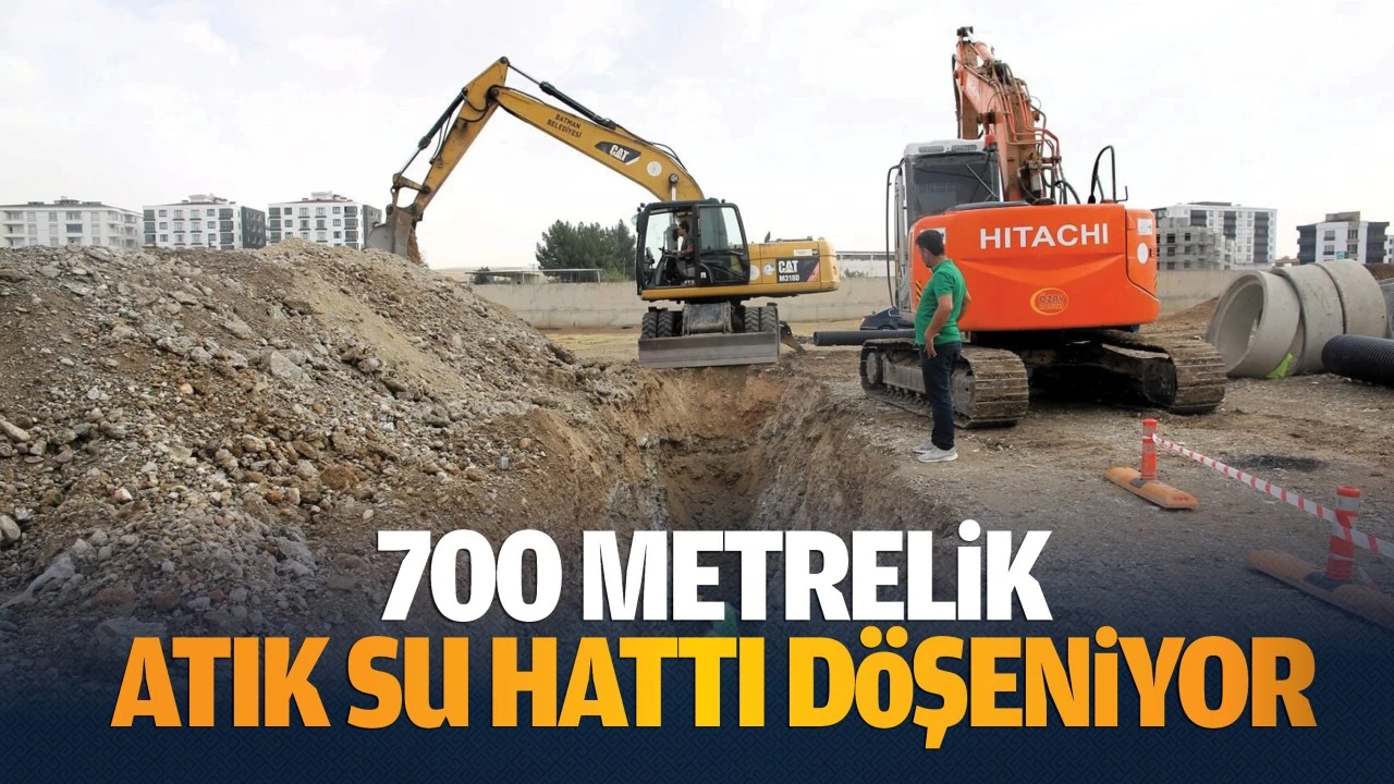 Bayındır’da atık su hattı döşeniyor