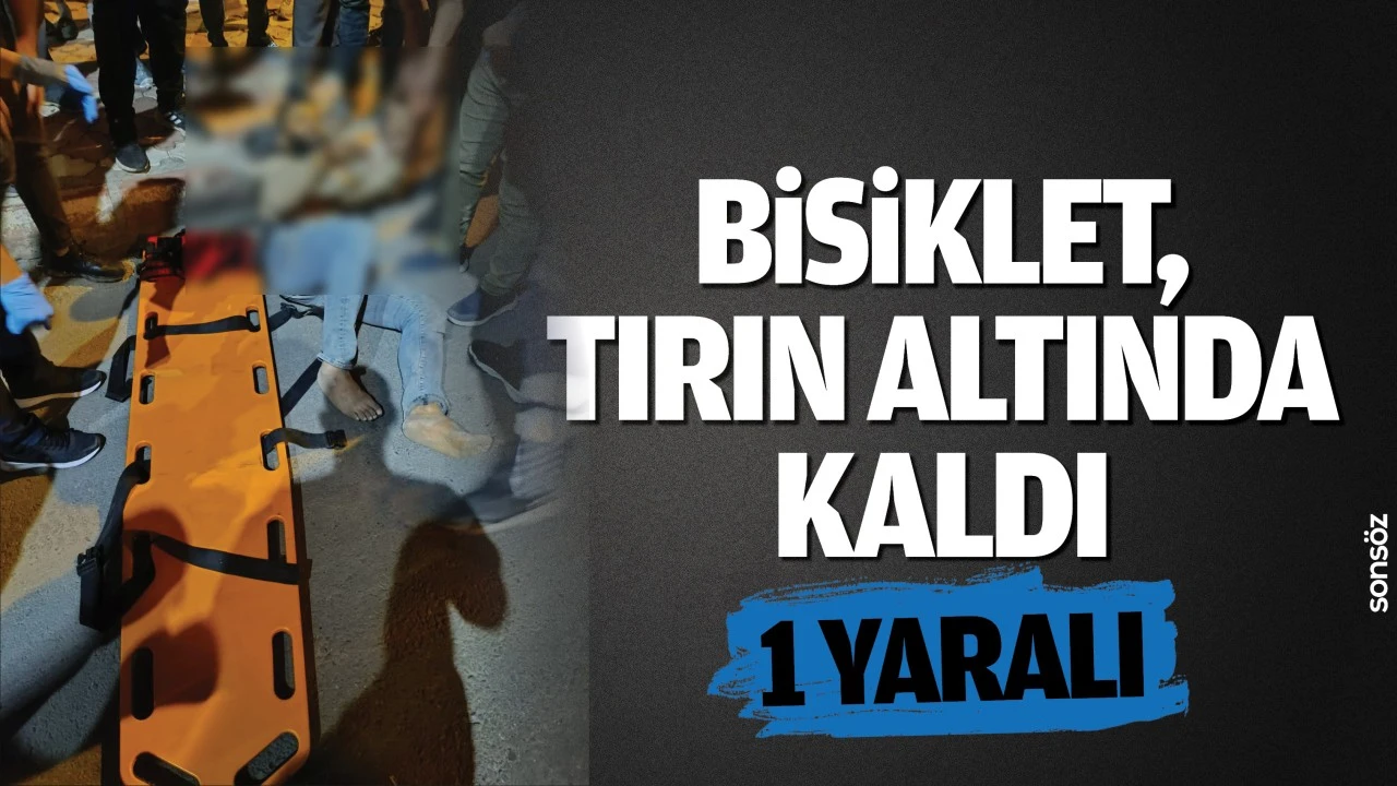 Bisiklet, tırın altında kaldı