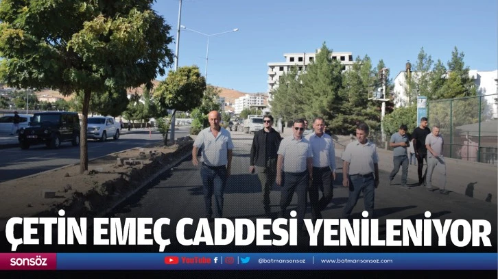 Çetin Emeç Caddesi yenileniyor