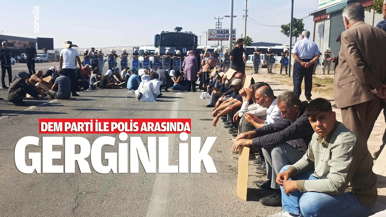 DEM Parti ile polis arasında gerginlik