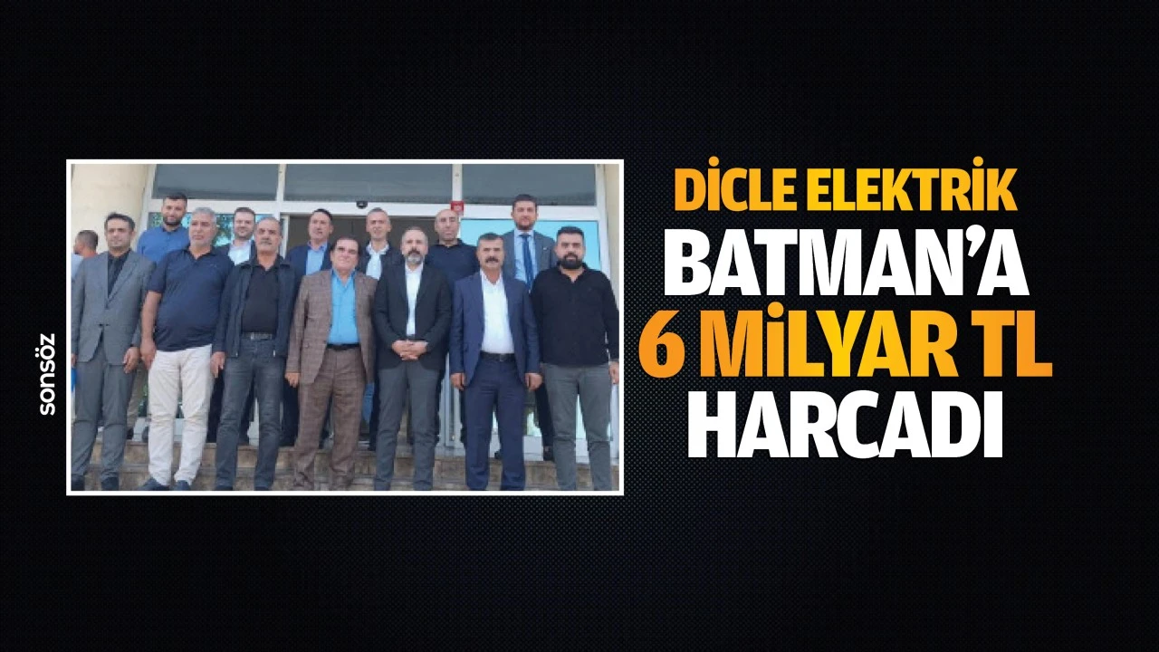 Dicle Elektrik, Batman’a 6 milyar TL harcadı