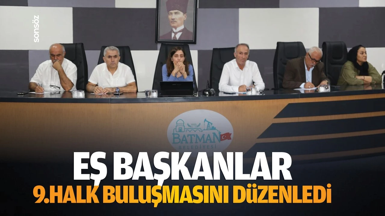 Eş Başkanlar, 9.halk buluşmasını düzenledi