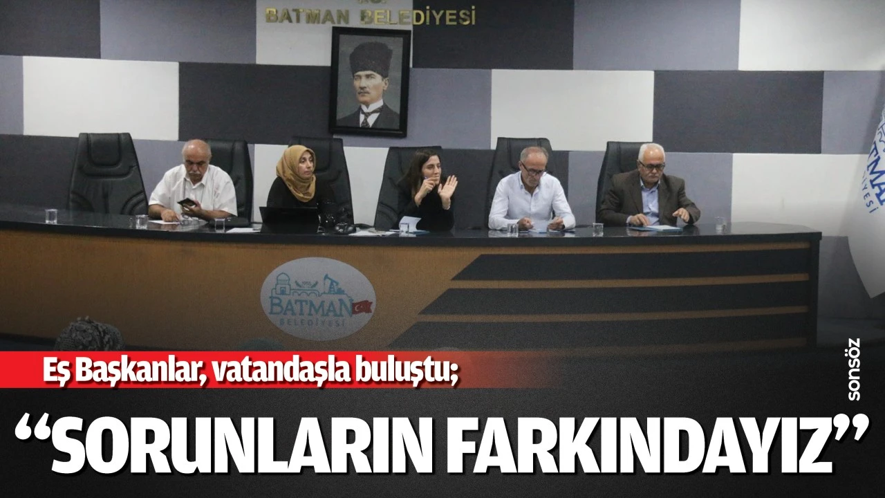 Eş Başkanlar, vatandaşla buluştu