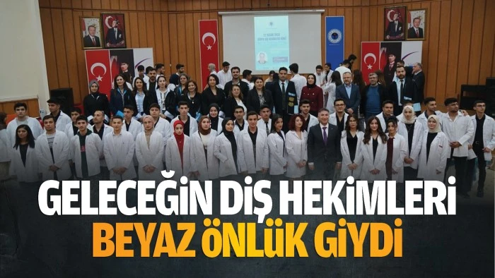 Geleceğin diş hekimleri beyaz önlük giydi