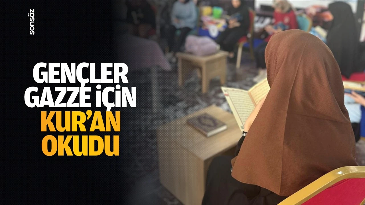 Gençler, Gazze için Kur’an okudu