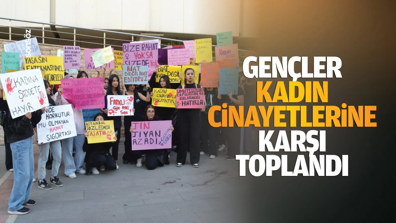 Gençler kadın cinayetlerine karşı toplandı