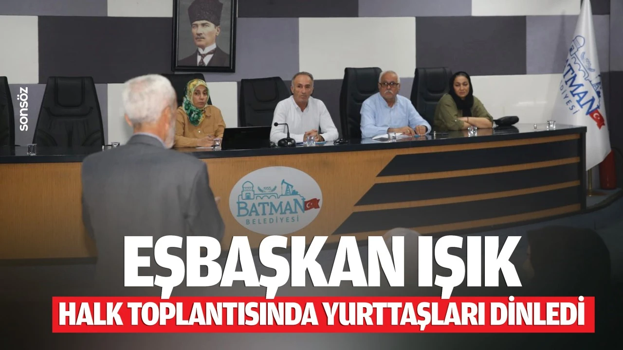 Eşbaşkan Işık halk toplantısında yurttaşları dinledi