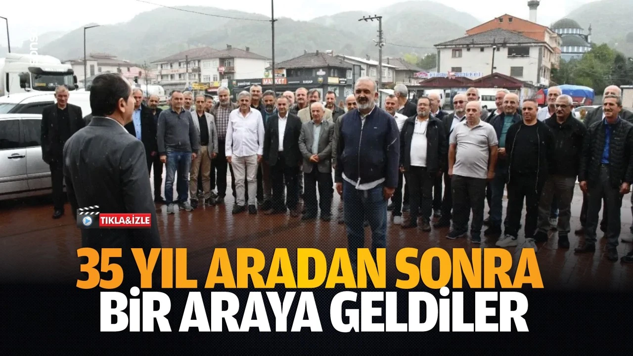 Asker arkadaşları uzun yıllar sonra  bir araya geldi