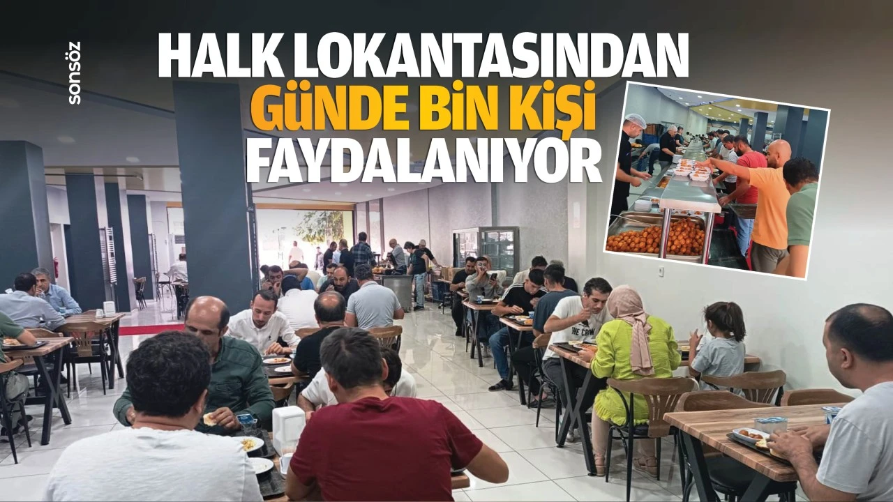 Halk Lokantasından günde bin kişi faydalanıyor