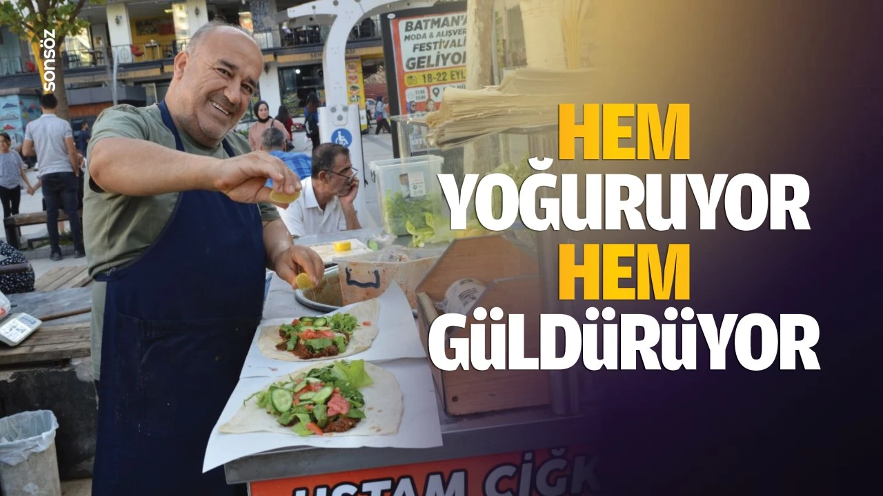 Hem yoğuruyor hem güldürüyor