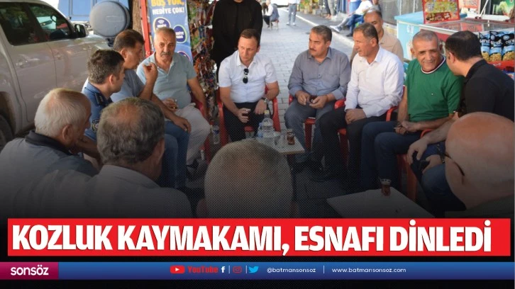 Kozluk Kaymakamı, esnafı dinledi