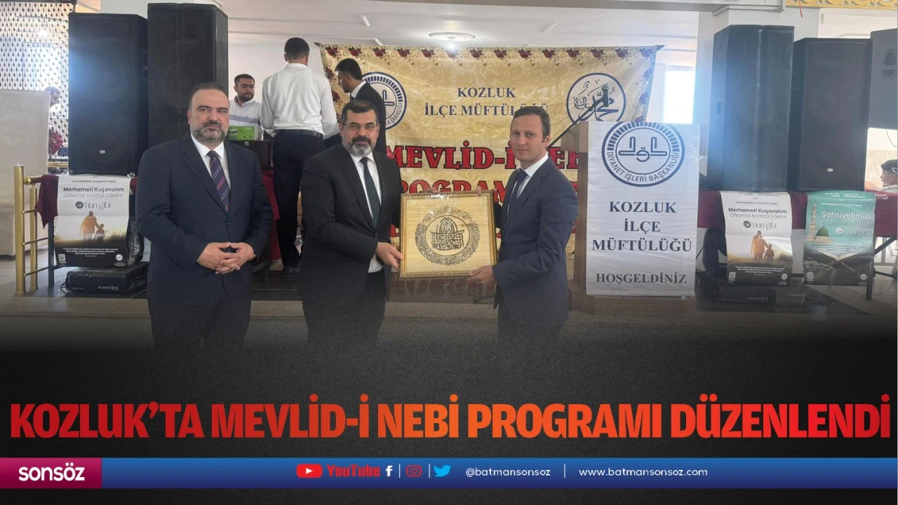 Kozluk’ta mevlid-i nebi programı düzenlendi