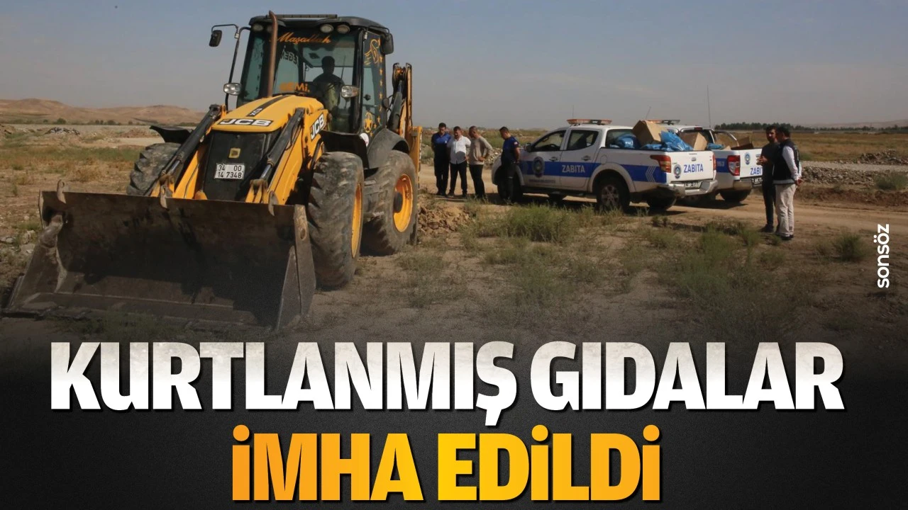 Kurtlanmış gıdalar imha edildi