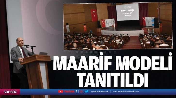 Maarif Modeli tanıtıldı