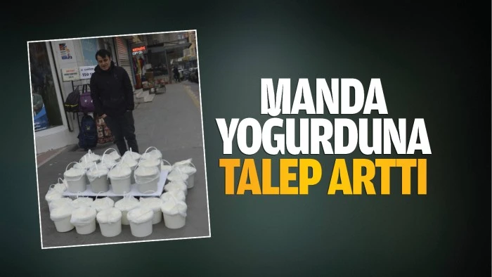 Manda yoğurduna talep arttı