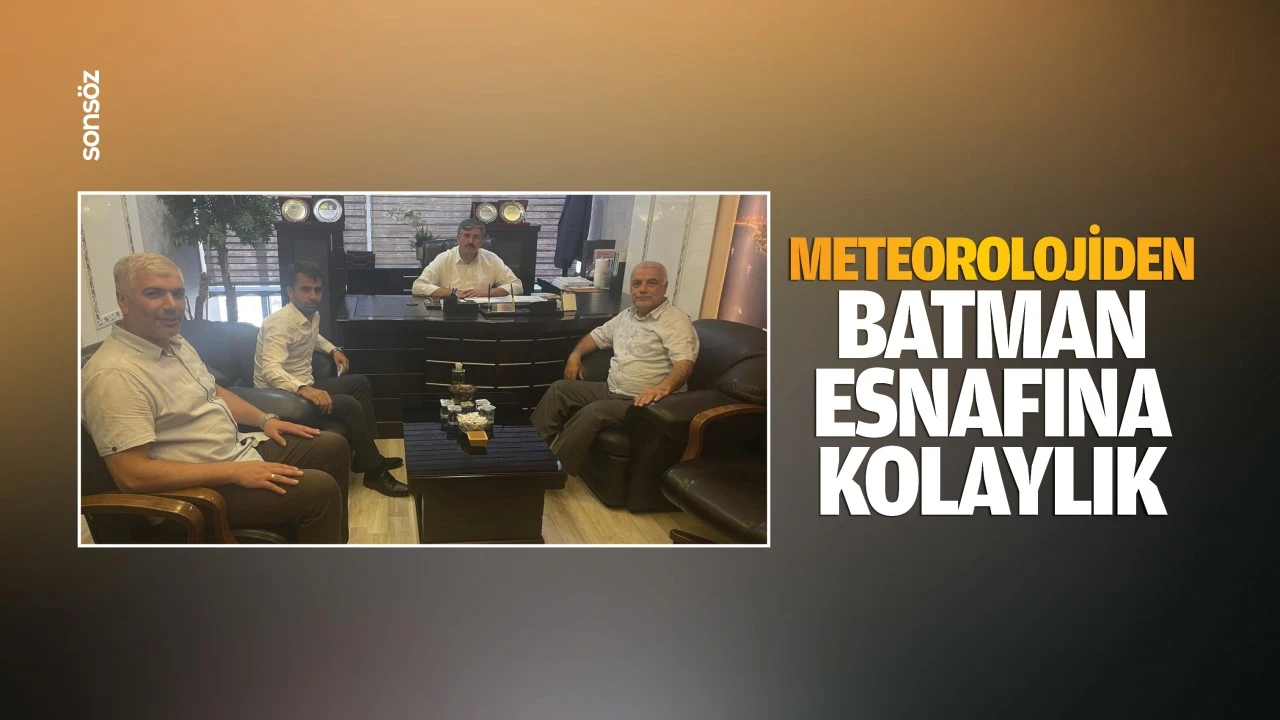 Meteorolojiden Batman Esnafına kolaylık