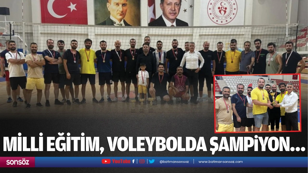 Milli Eğitim, voleybolda şampiyon…