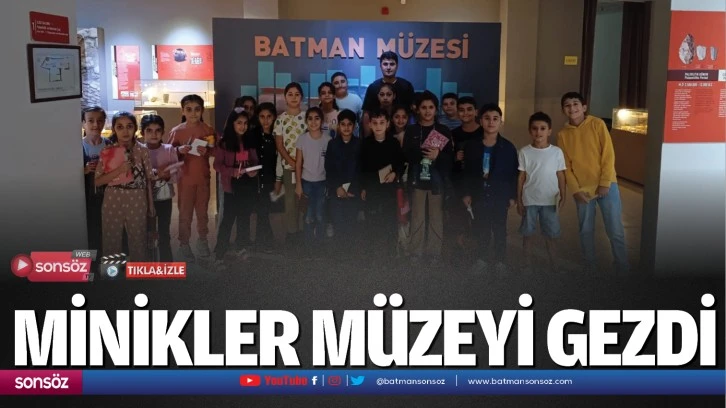 Minikler müzeyi gezdi