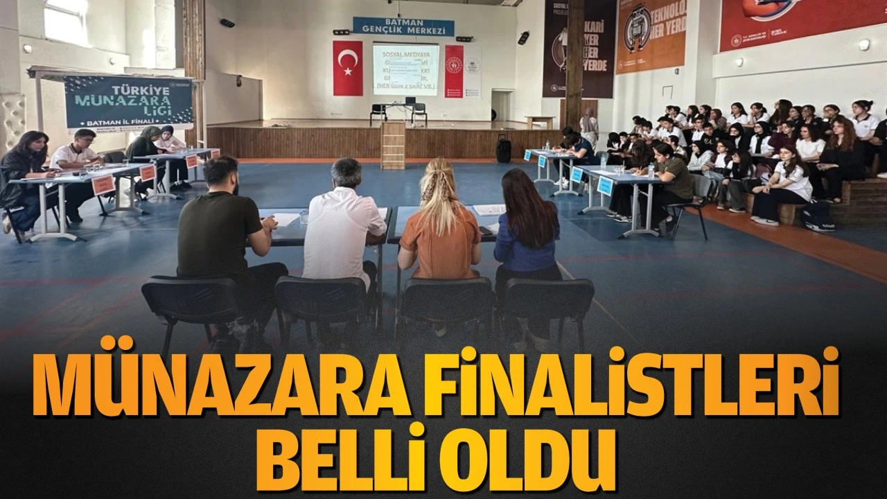 Münazara finalistleri belli oldu