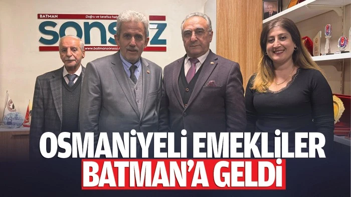 Osmaniyeli Emekliler, Batman’a geldi