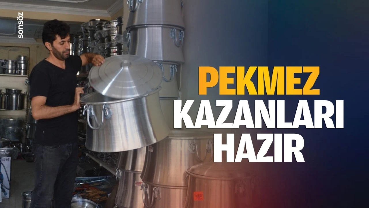 Pekmez kazanları hazır