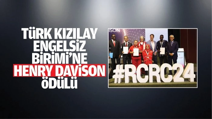 Türk Kızılay Engelsiz Birimi’ne Henry Davison ödülü