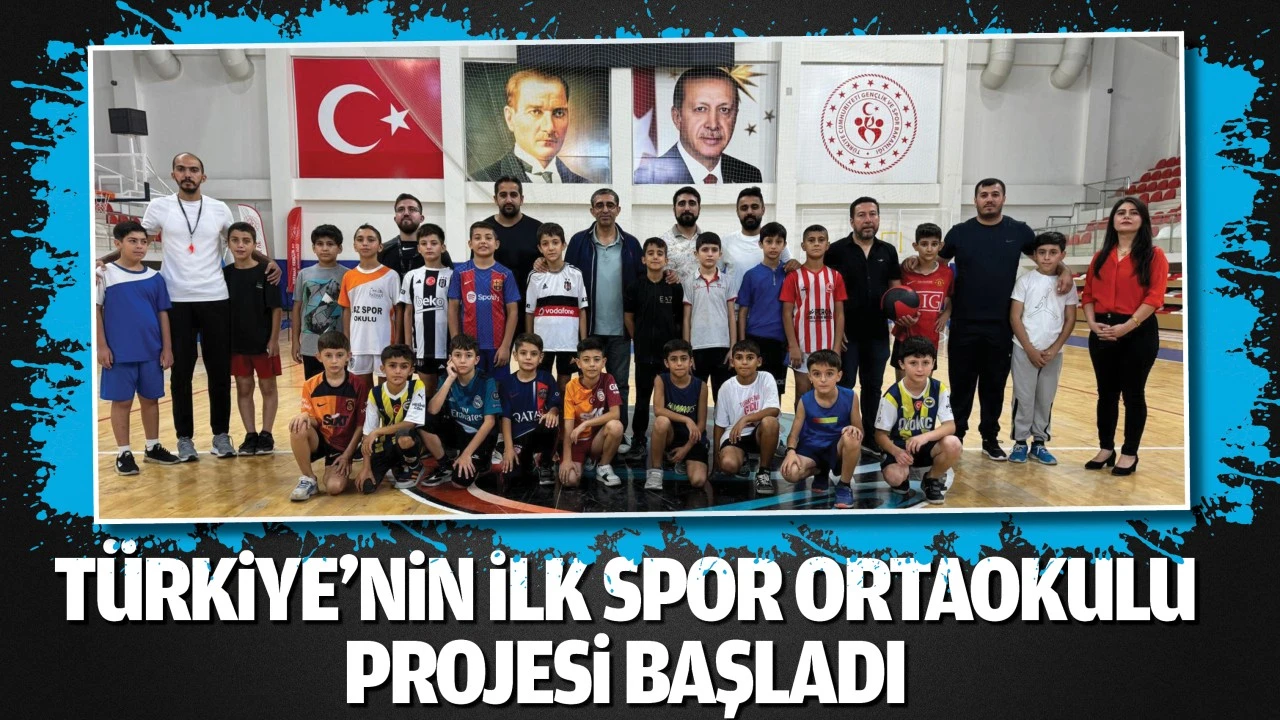 Türkiye’nin ilk spor ortaokulu projesi başladı