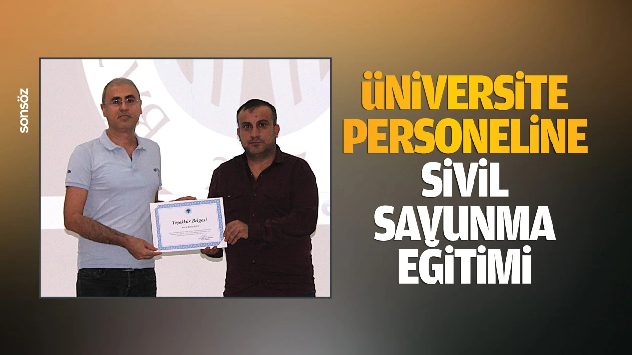 Üniversite personeline sivil savunma eğitimi…