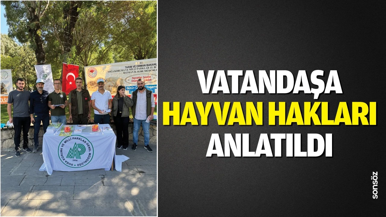 Vatandaşa hayvan hakları anlatıldı