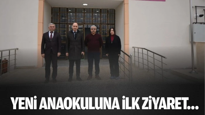 Yeni anaokuluna ilk ziyaret…