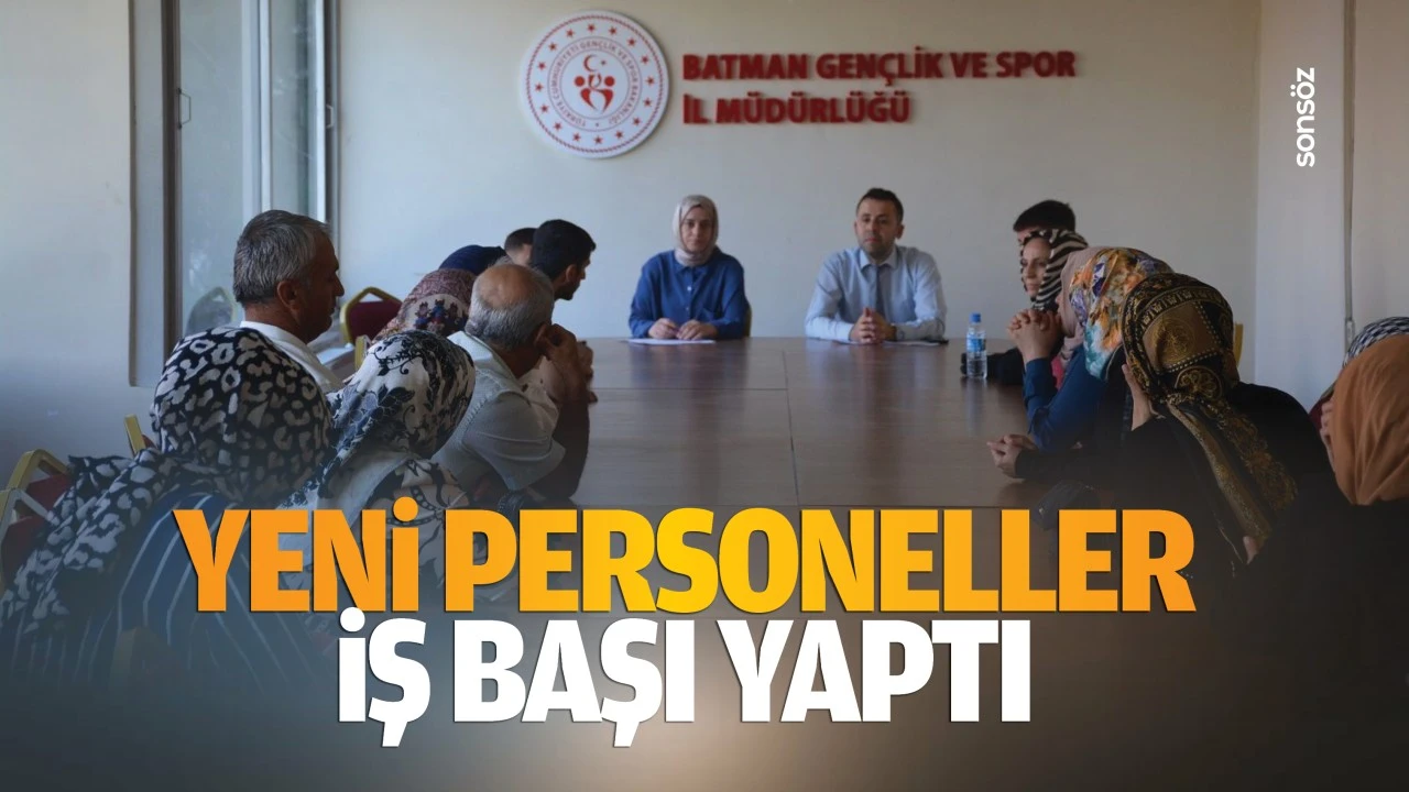 Yeni personeller iş başı yaptı