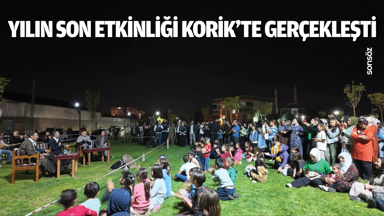 Yılın son etkinliği Korik’te gerçekleşti