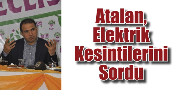 ATALAN, ELEKTRİK KESİNTİLERİNİ SORDU