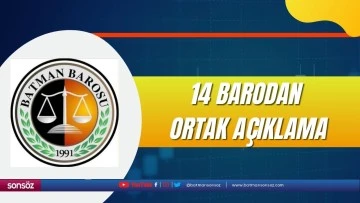 14 Barodan Ortak Açıklama