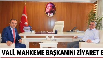 VALİ, MAHKEME BAŞKANINI ZİYARET ETTİ