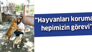 “HAYVANLARI KORUMAK, HEPİMİZİN GÖREVİ”