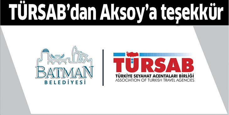 TÜRSAB’DAN AKSOY’A TEŞEKKÜR