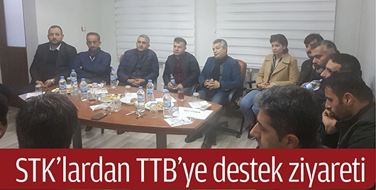 STK’LARDAN TTB’YE DESTEK ZİYARETİ