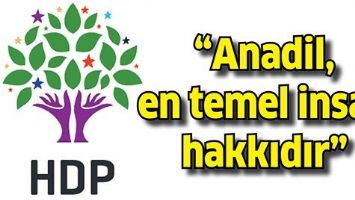 “ANADİL, EN TEMEL İNSAN HAKKIDIR”